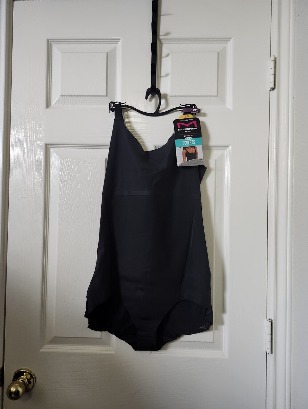 Maidenform Shapewear Smoothing Slimmimg Bodysuit Black XXL - New